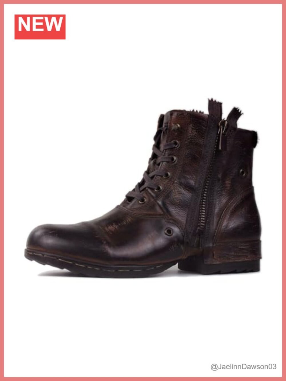 Women's Chukka Boots Leather Zipper-up Ankle Boots